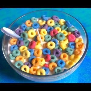 Homemade Large Fruit Loop cereal scented soy candle